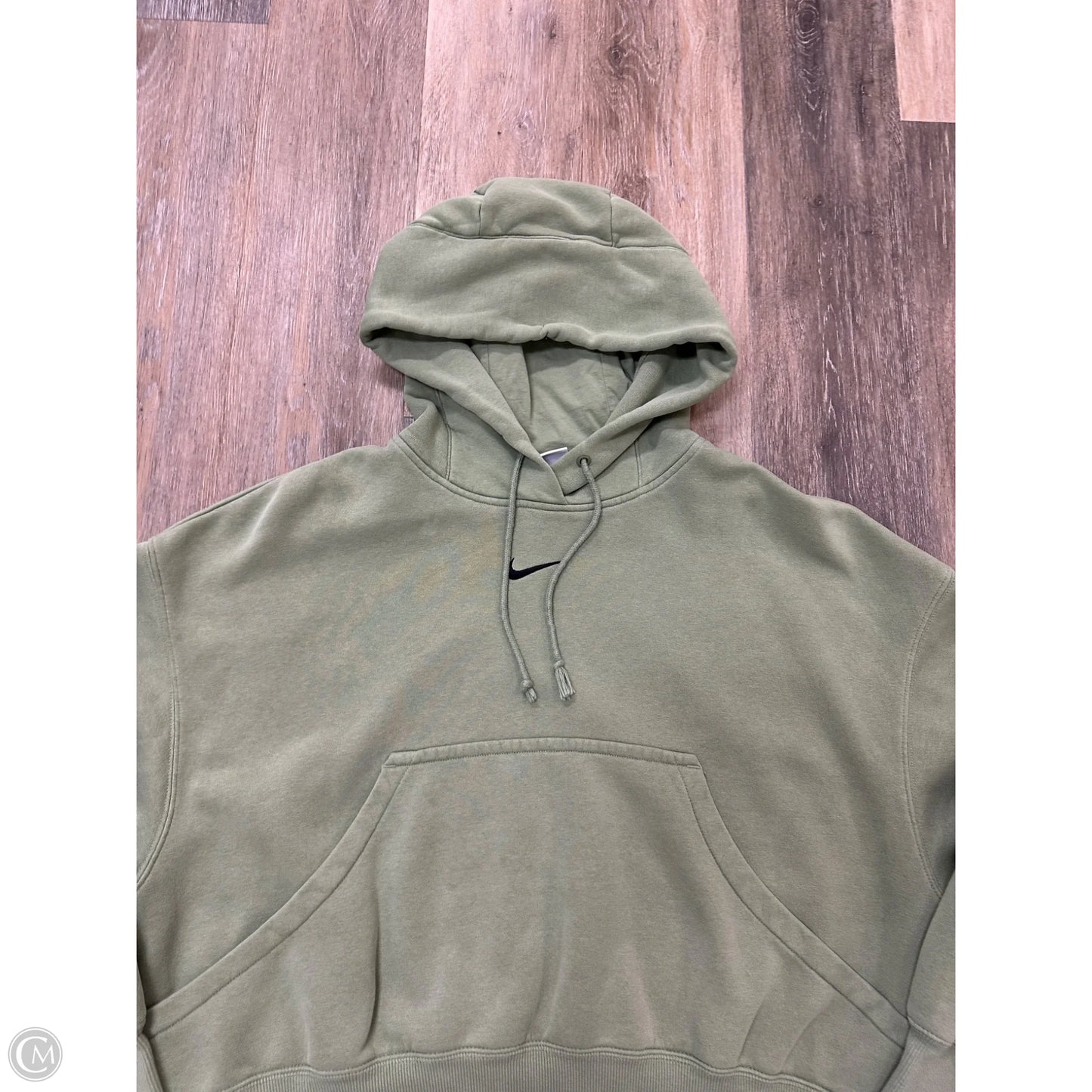 Athletic Sweatshirt Hoodie By Nike Apparel In Green, Size: Xs