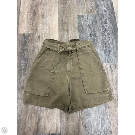 Shorts By Mother In Green Denim, Size: 1/25