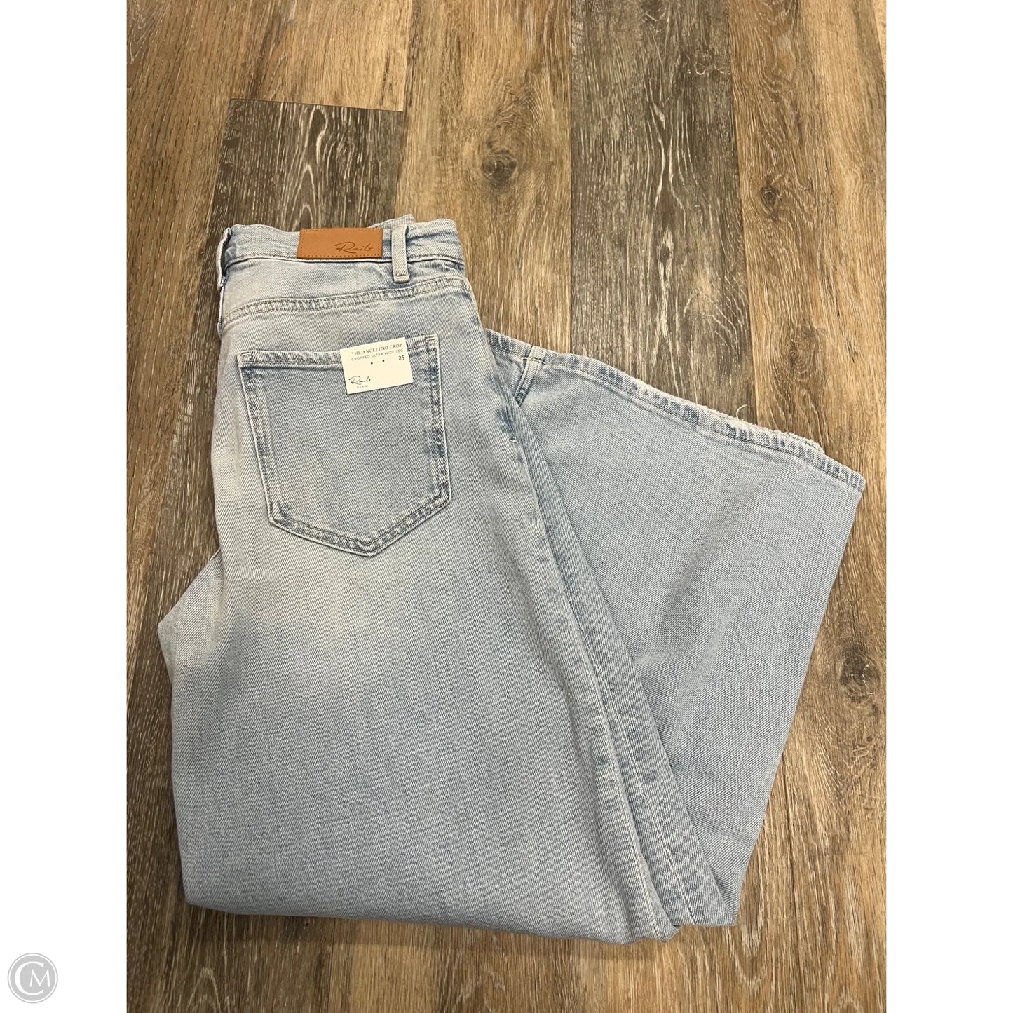 Jeans Wide Leg By Rails In Blue Denim, Size: 0/24