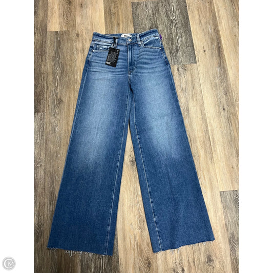 Jeans Wide Leg By Paige In Blue Denim, Size: 4/27