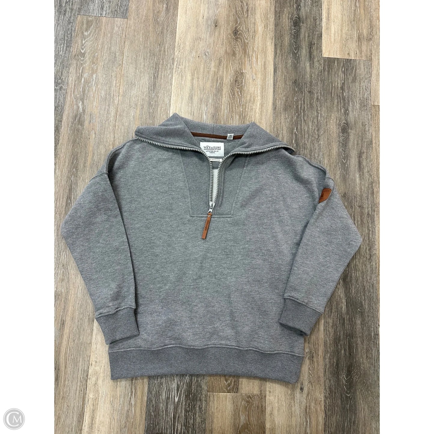 Sweatshirt Crewneck By Wanakome In Grey, Size: S