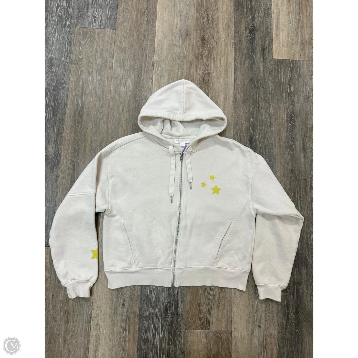 Athletic Sweatshirt Hoodie By Spiritual Gangster In White, Size: S