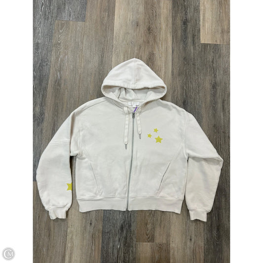 Athletic Sweatshirt Hoodie By Spiritual Gangster In White, Size: S