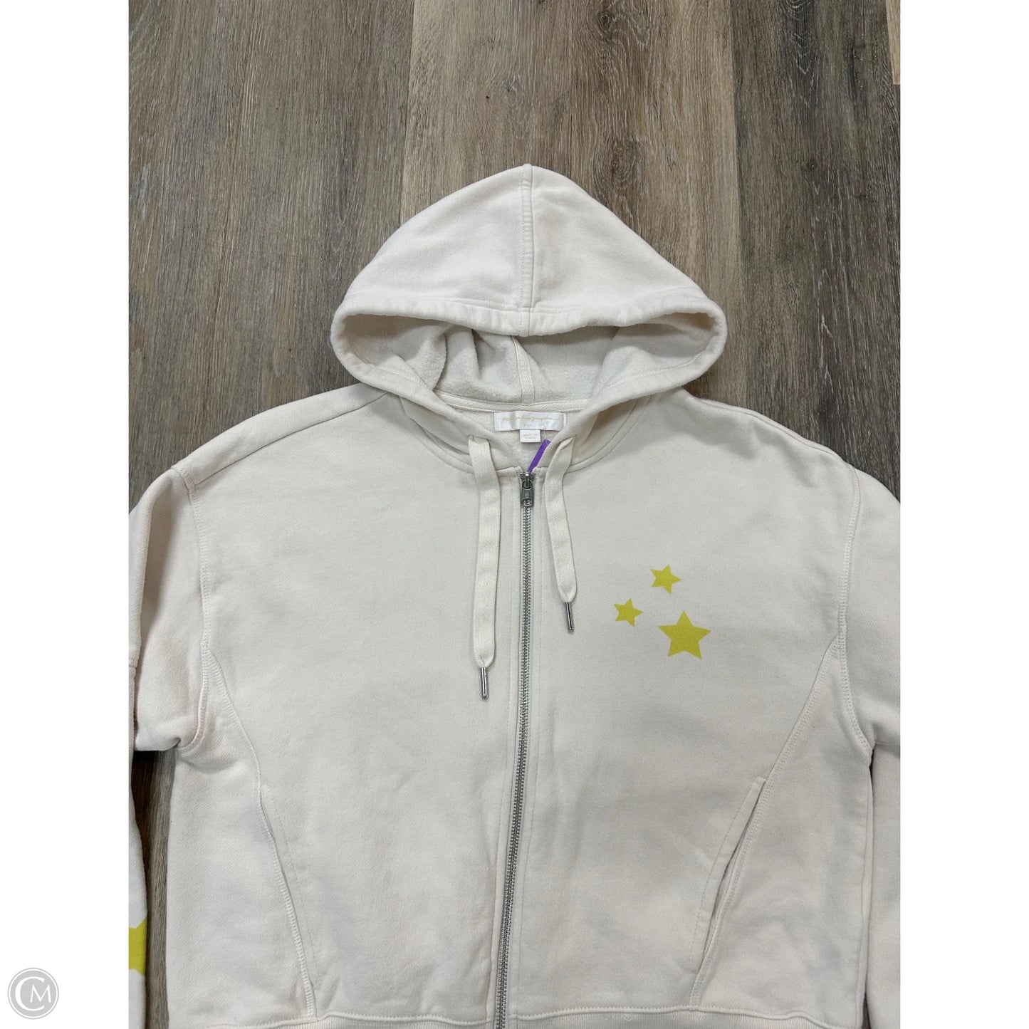 Athletic Sweatshirt Hoodie By Spiritual Gangster In White, Size: S