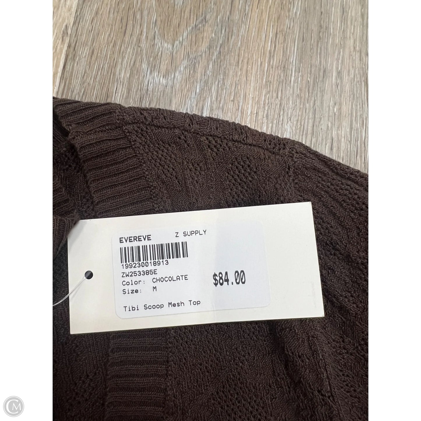 Top Long Sleeve By Z Supply In Brown, Size: M
