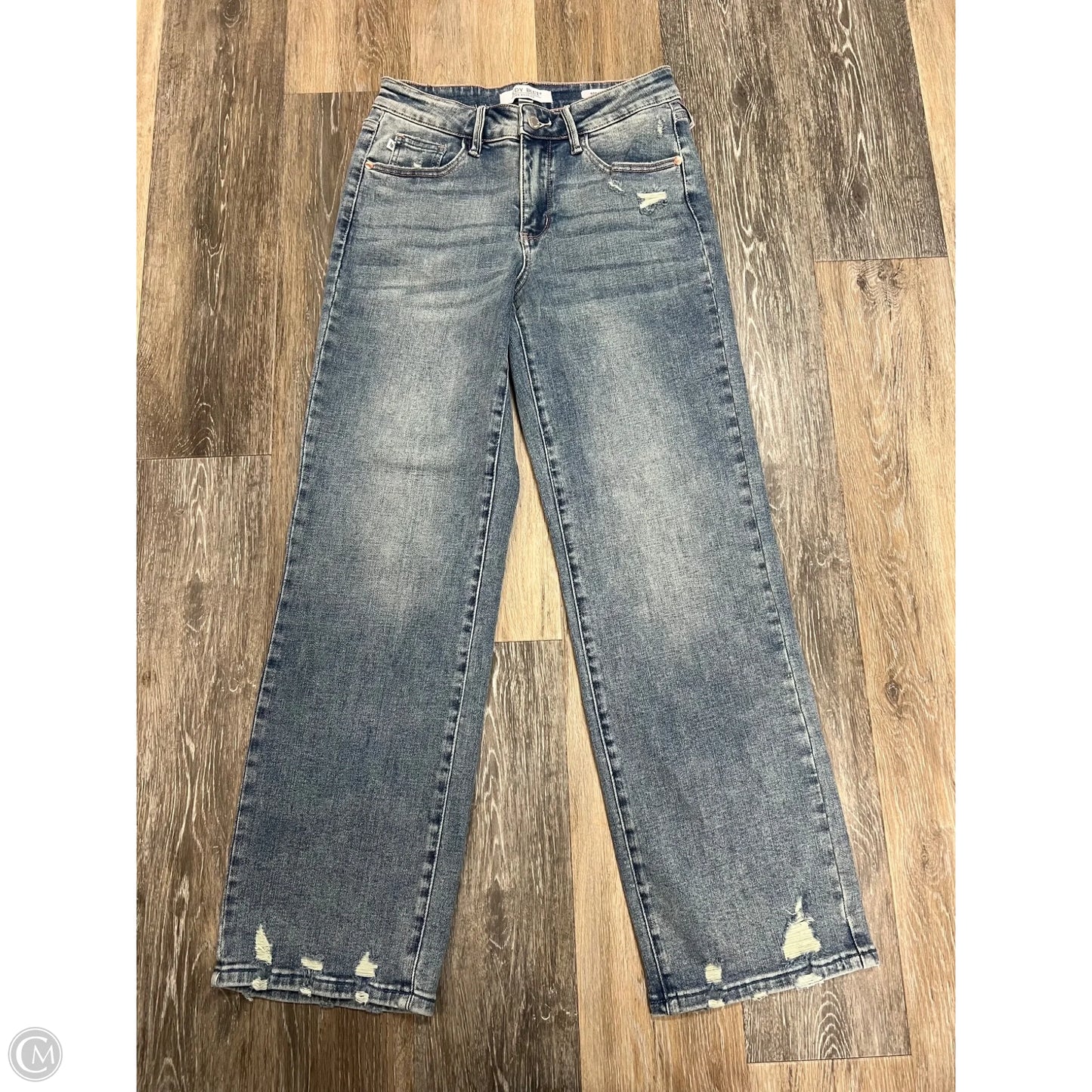 Jeans Straight By Judy Blue In Blue Denim, Size: 4/27