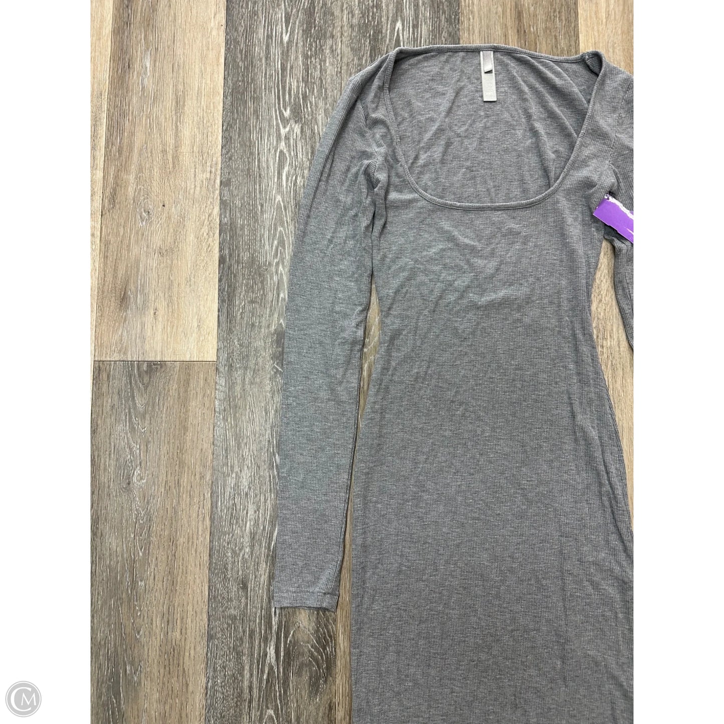 Dress Casual Maxi By Skims In Grey, Size: M