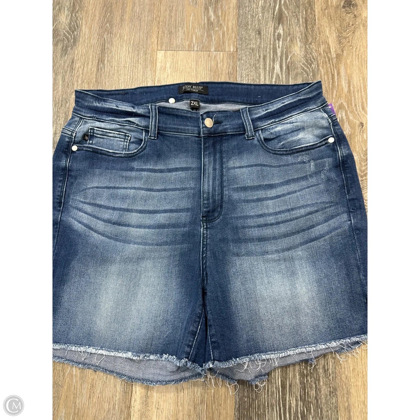 Shorts By Judy Blue In Blue Denim, Size: 2x