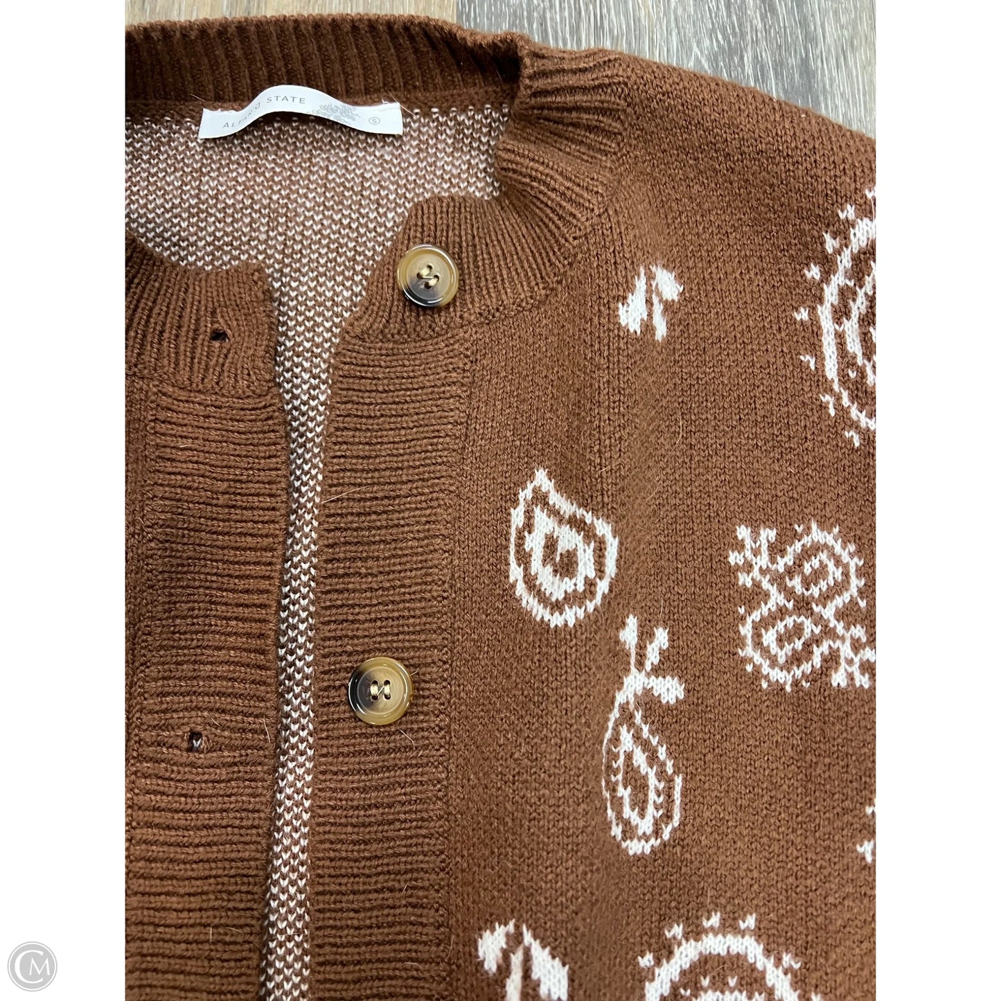 Sweater Cardigan By Altard State In Brown, Size: S