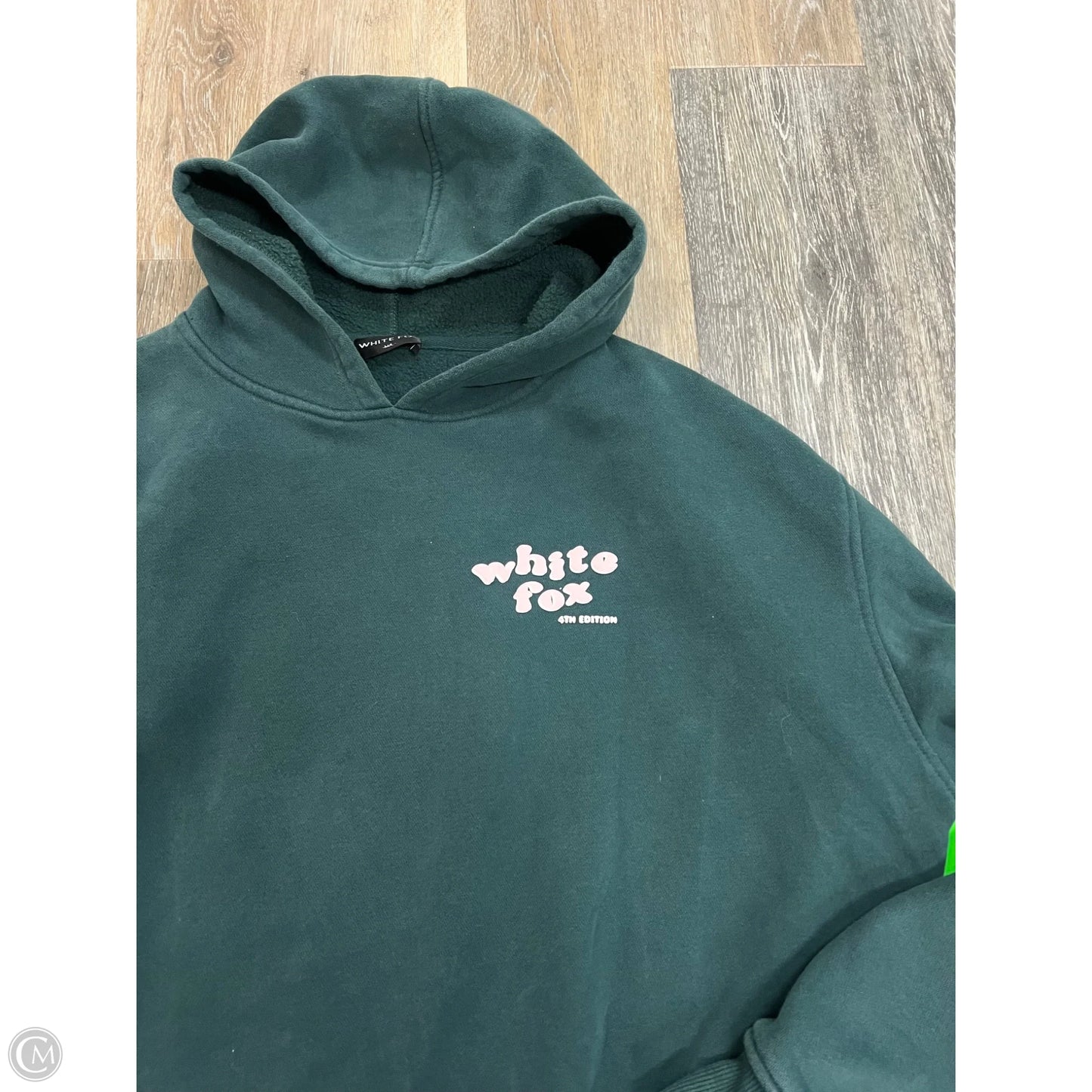 Sweatshirt Hoodie By White Fox In Teal, Size: M