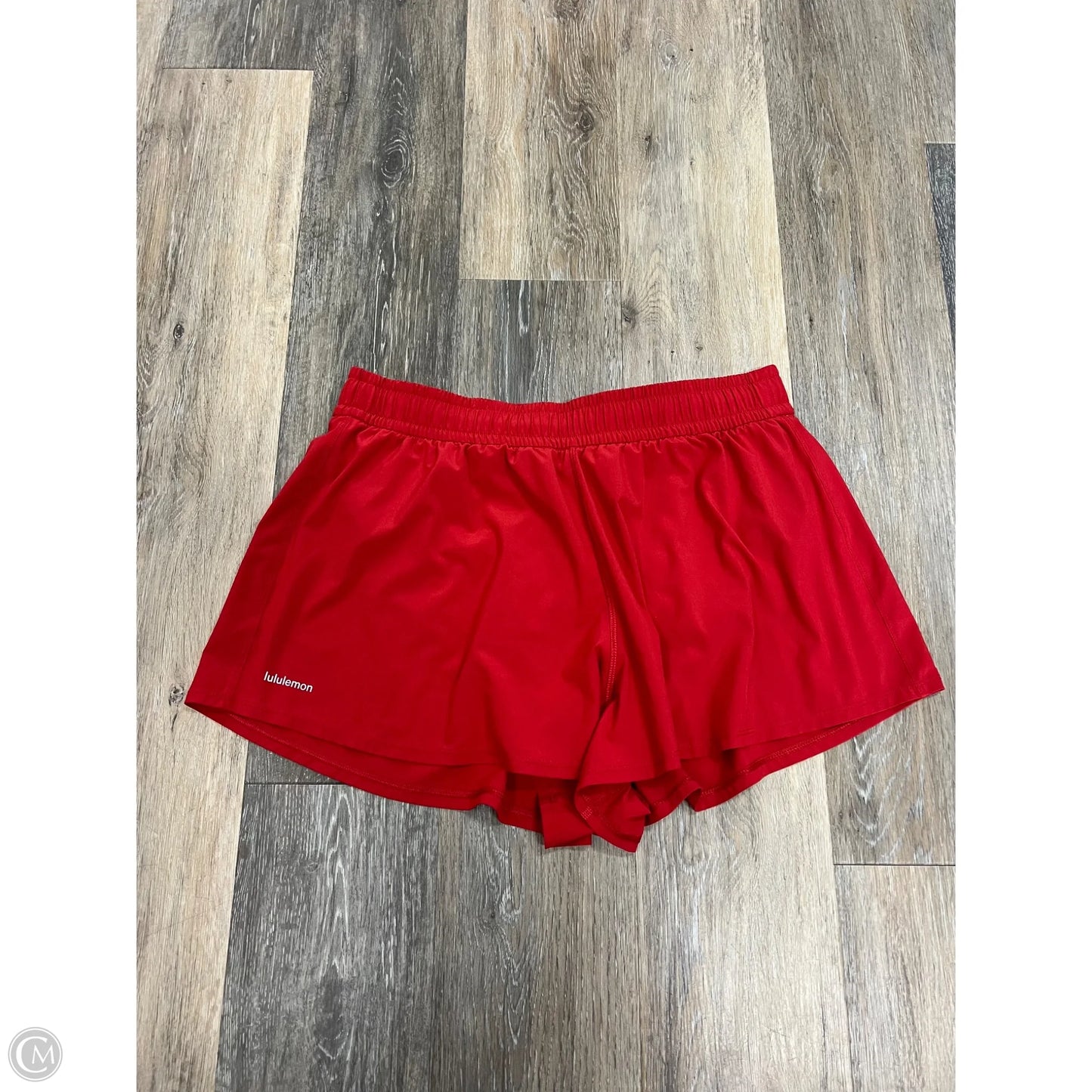 Athletic Shorts By Lululemon In Red, Size: L