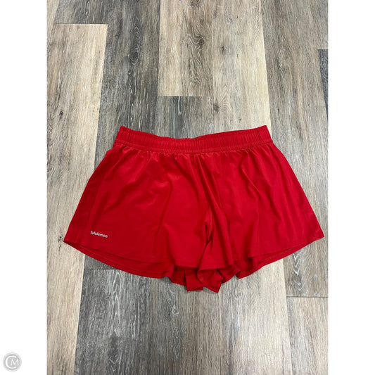 Athletic Shorts By Lululemon In Red, Size: L