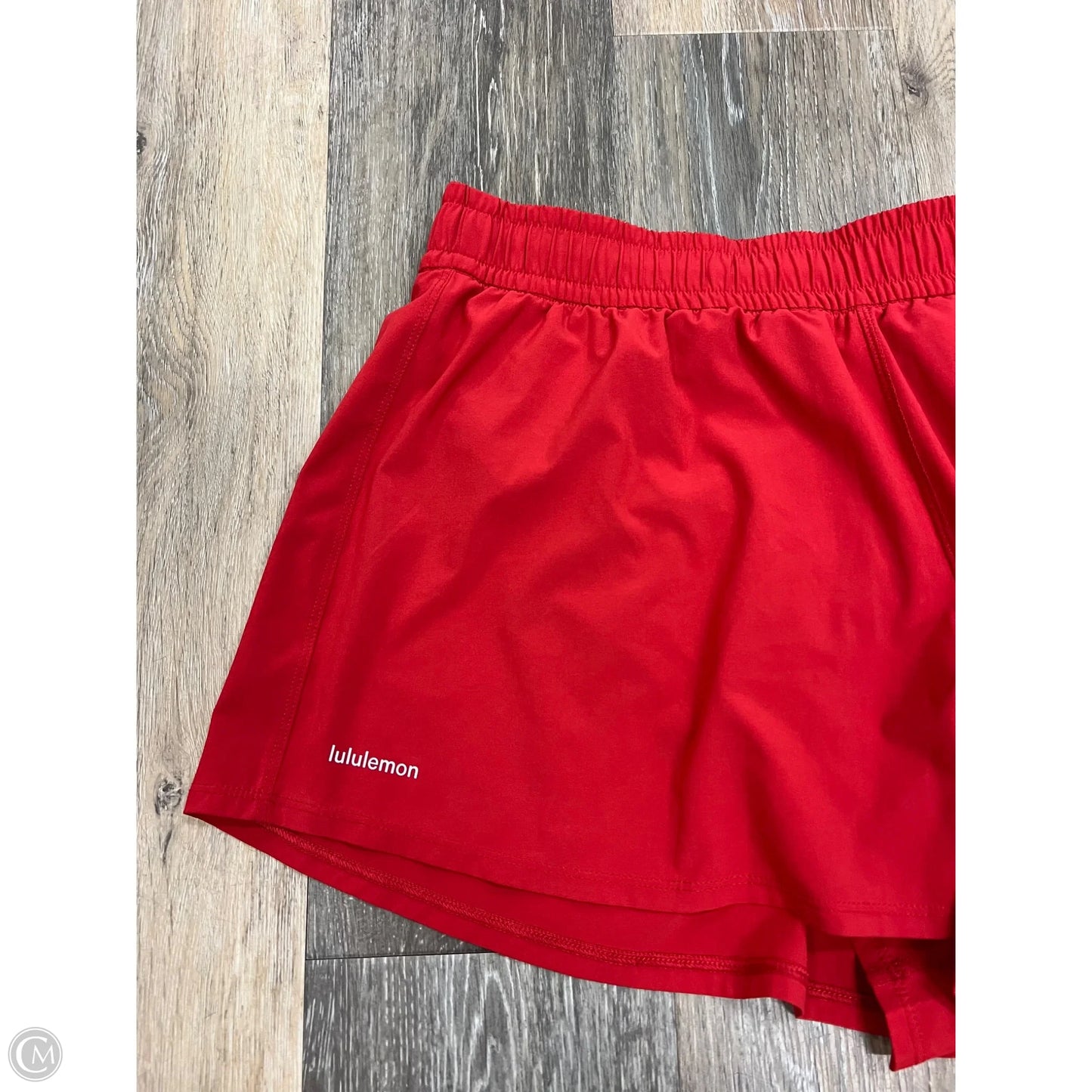 Athletic Shorts By Lululemon In Red, Size: L