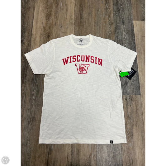 Athletic Top Short Sleeve By 47 In White, Size: M