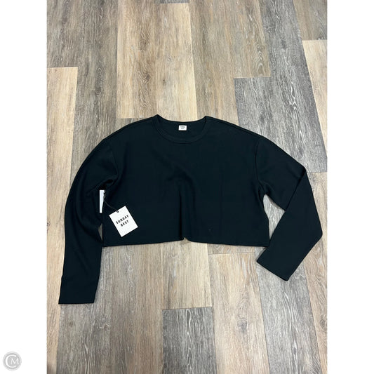 Top Long Sleeve By Sunday Best In Black, Size: L