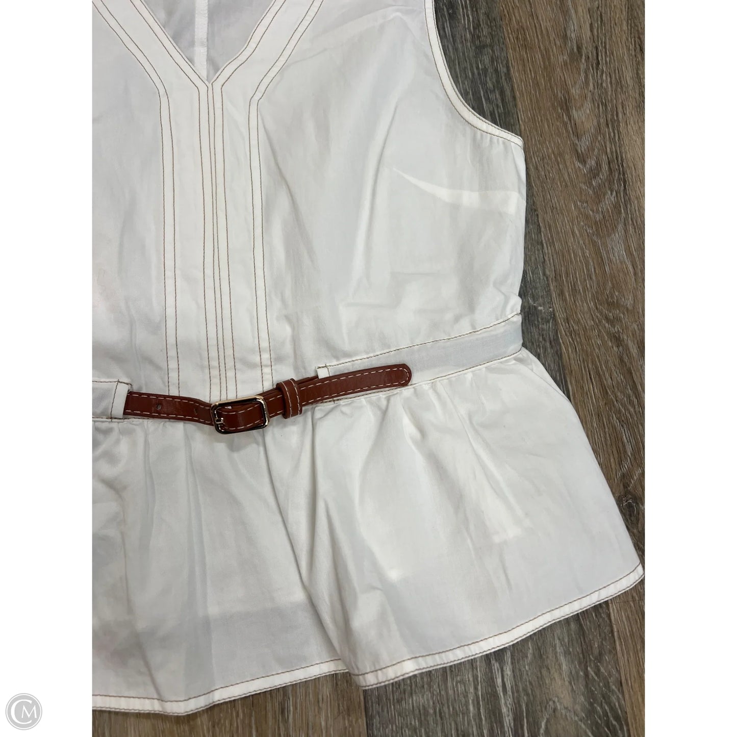 Top Sleeveless By In February In White, Size: L