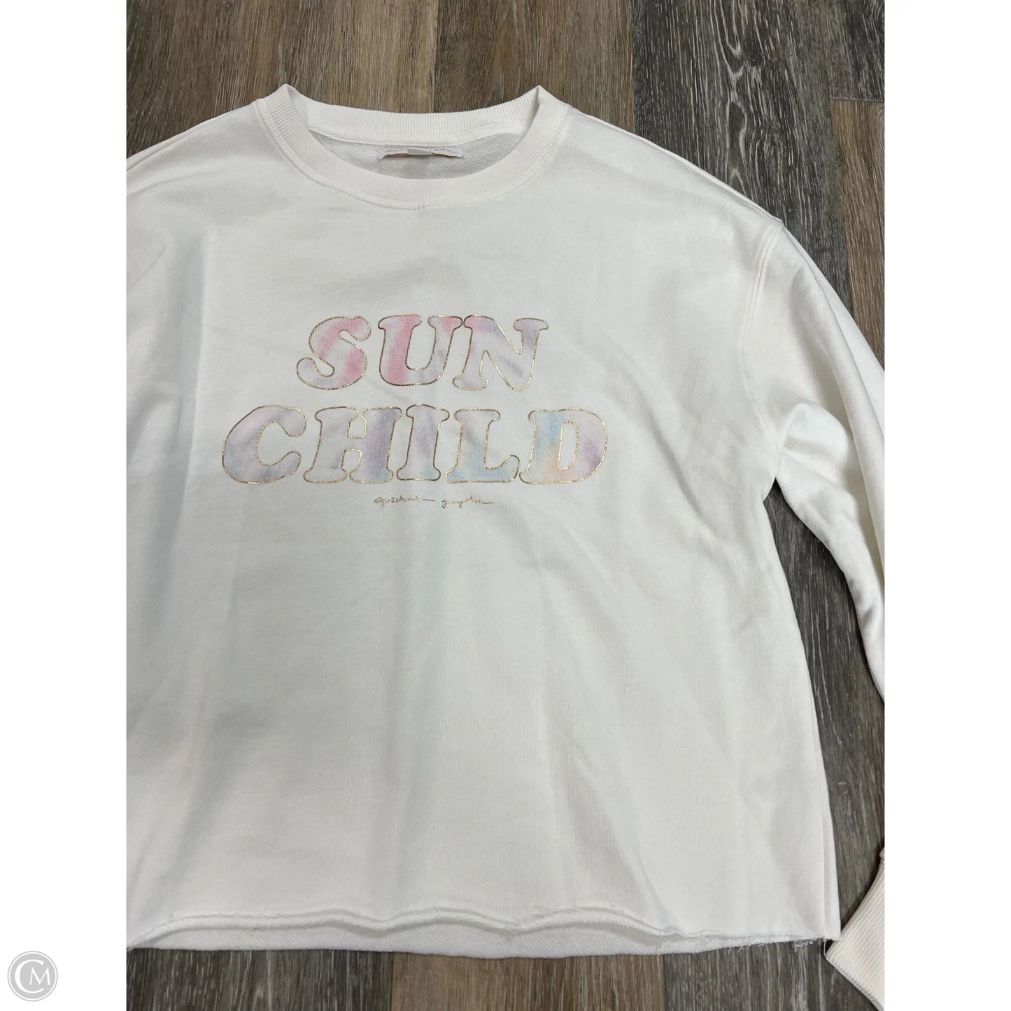 Athletic Sweatshirt Crewneck By Spiritual Gangster In White, Size: M