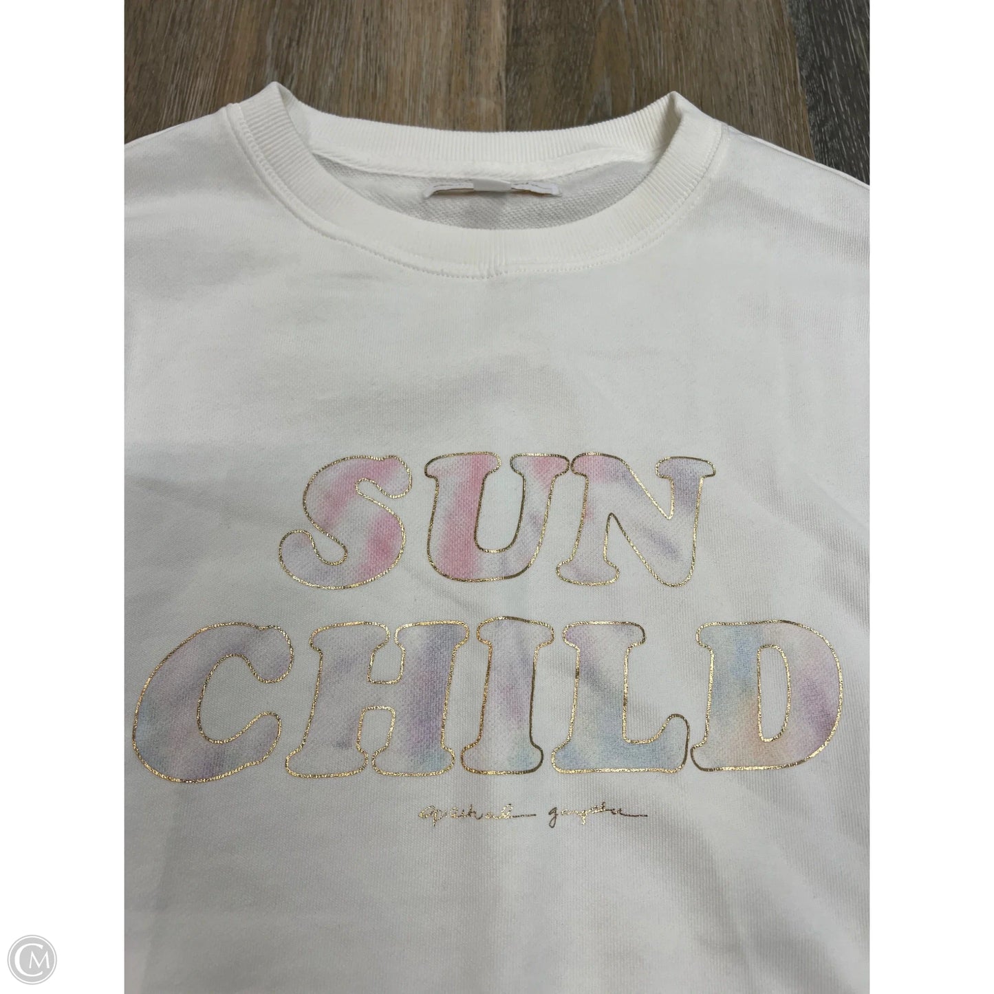 Athletic Sweatshirt Crewneck By Spiritual Gangster In White, Size: M