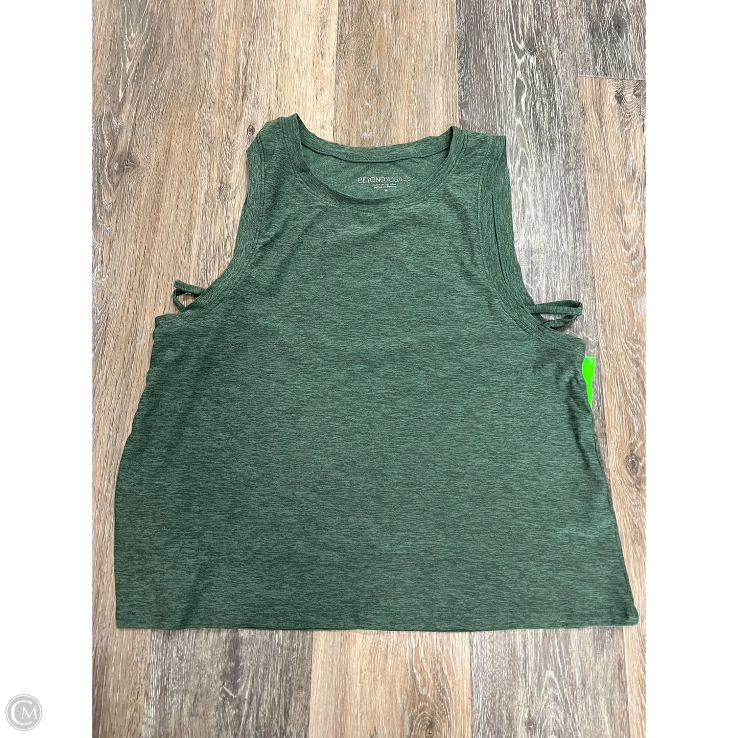 Athletic Tank Top By Beyond Yoga In Green, Size: M