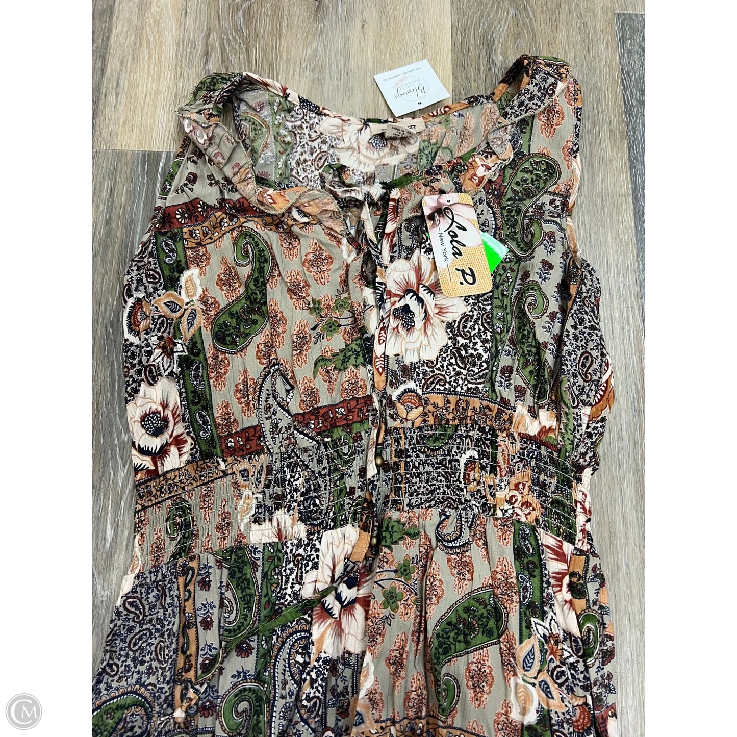 Dress Casual Maxi By Lola P In Brown, Size: M
