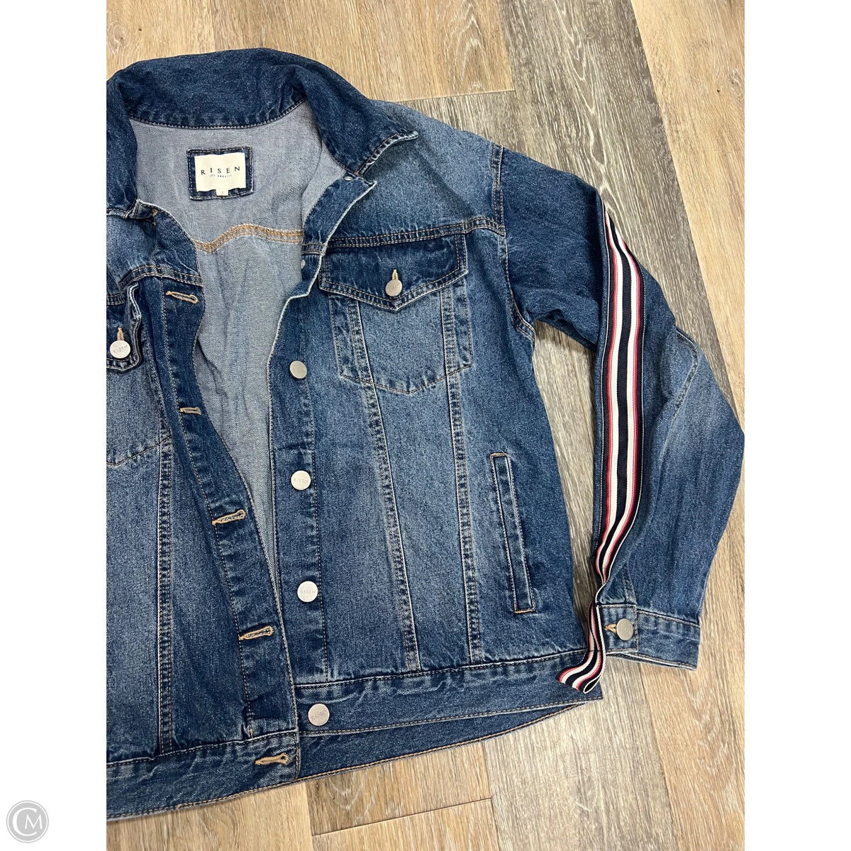 Jacket Denim By Risen In Blue Denim, Size: S