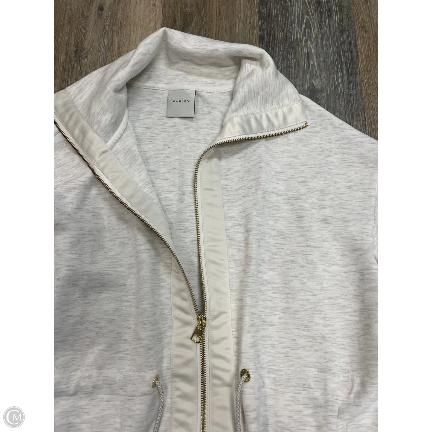 Athletic Jacket By Varley In Cream, Size: S