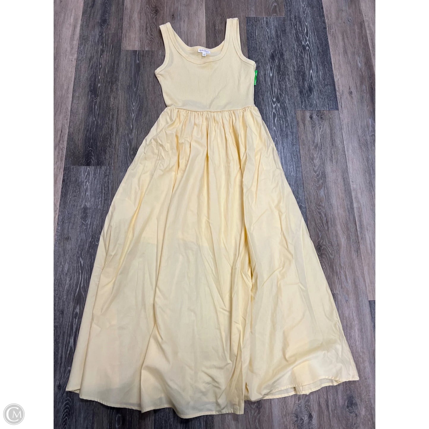 Dress Casual Maxi By By The River In Yellow, Size: L