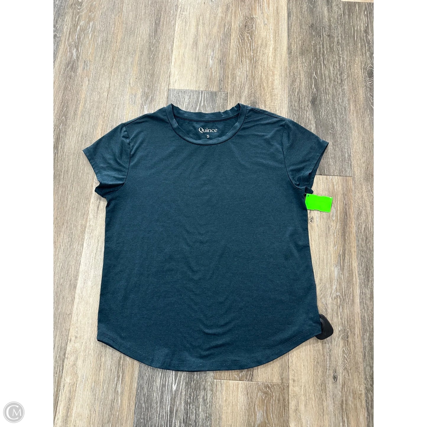 Athletic Top Short Sleeve By Quince In Blue, Size: S
