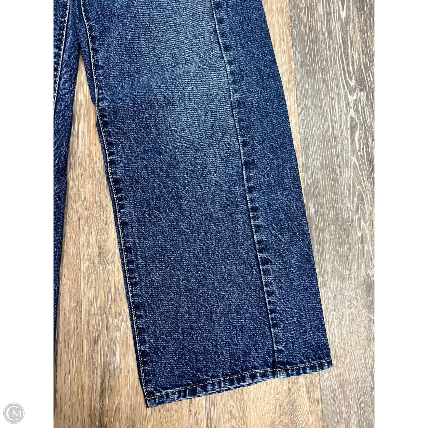 Jeans Wide Leg By Just Black In Blue Denim, Size: 0/24