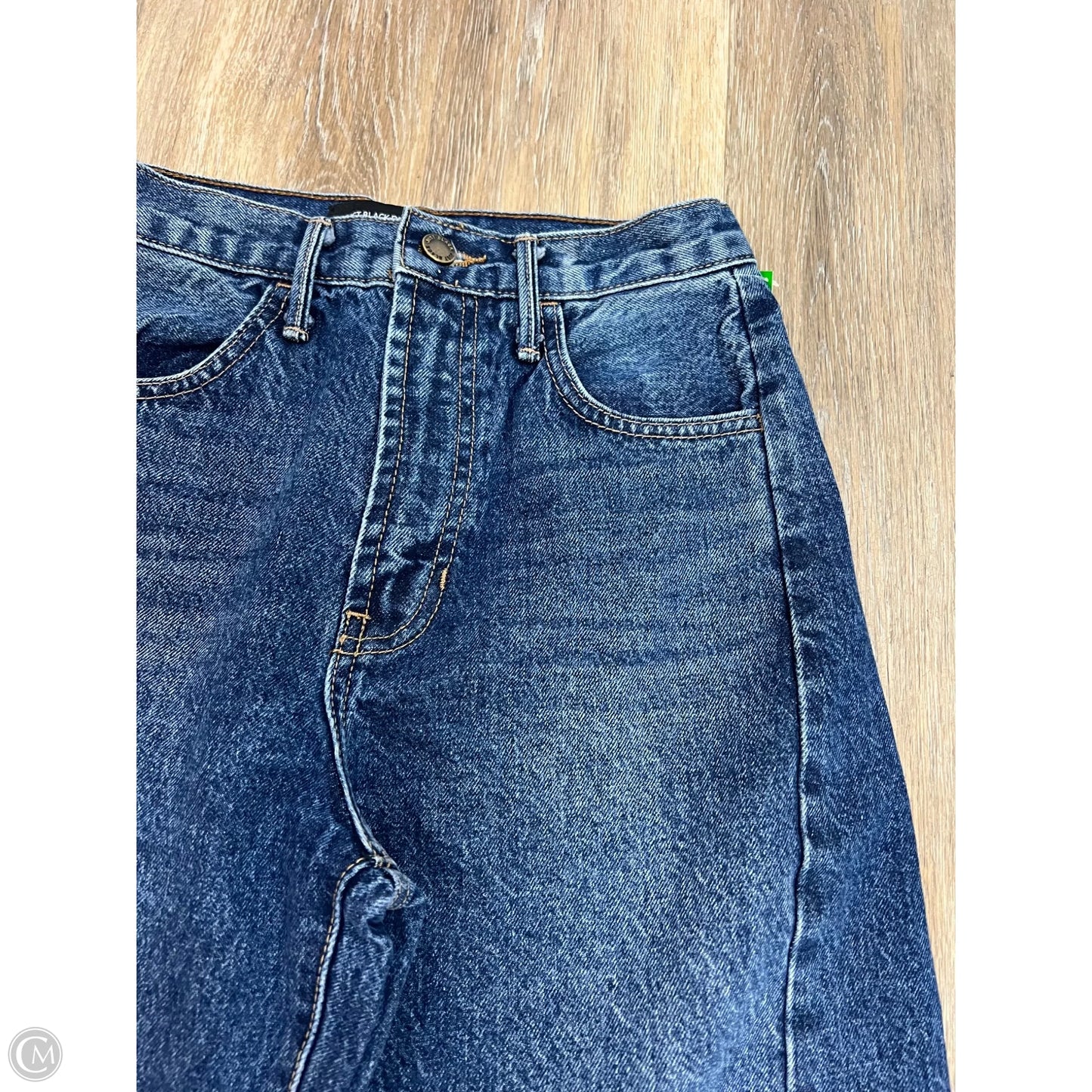 Jeans Wide Leg By Just Black In Blue Denim, Size: 0/24