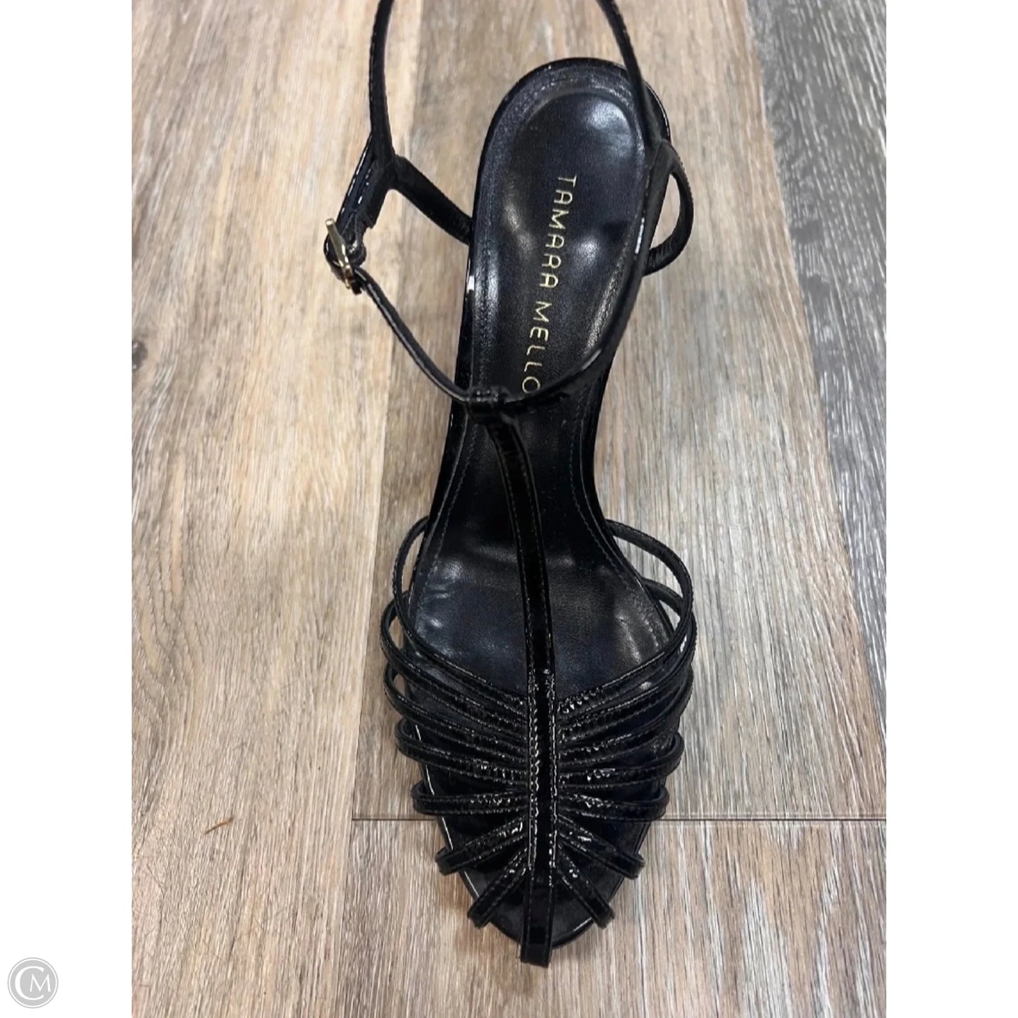 Sandals Heels Stiletto By Tamara Mellon In Black, Size: 8