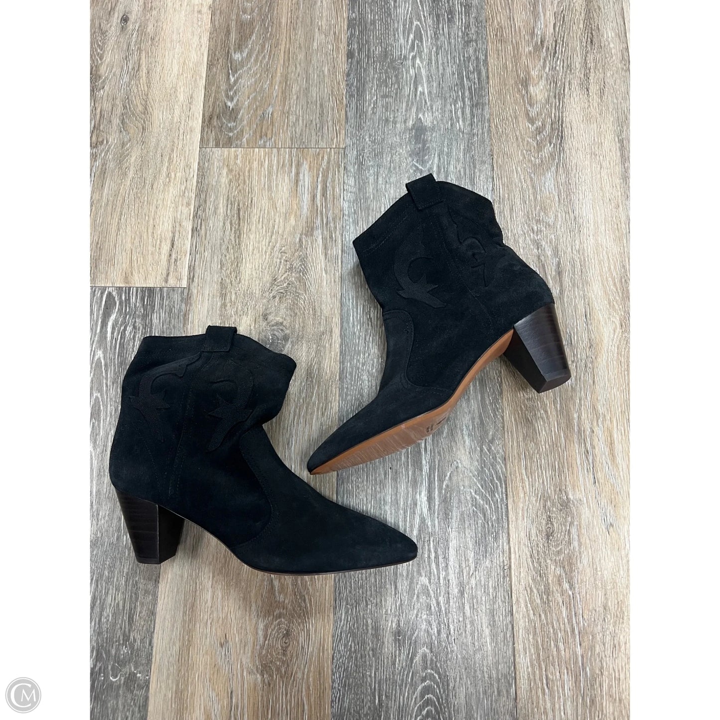 Boots Ankle Heels By BA&SH In Black, Size: 7.5