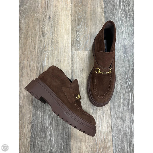 Boots Ankle Flats By Steve Madden In Brown, Size: 9