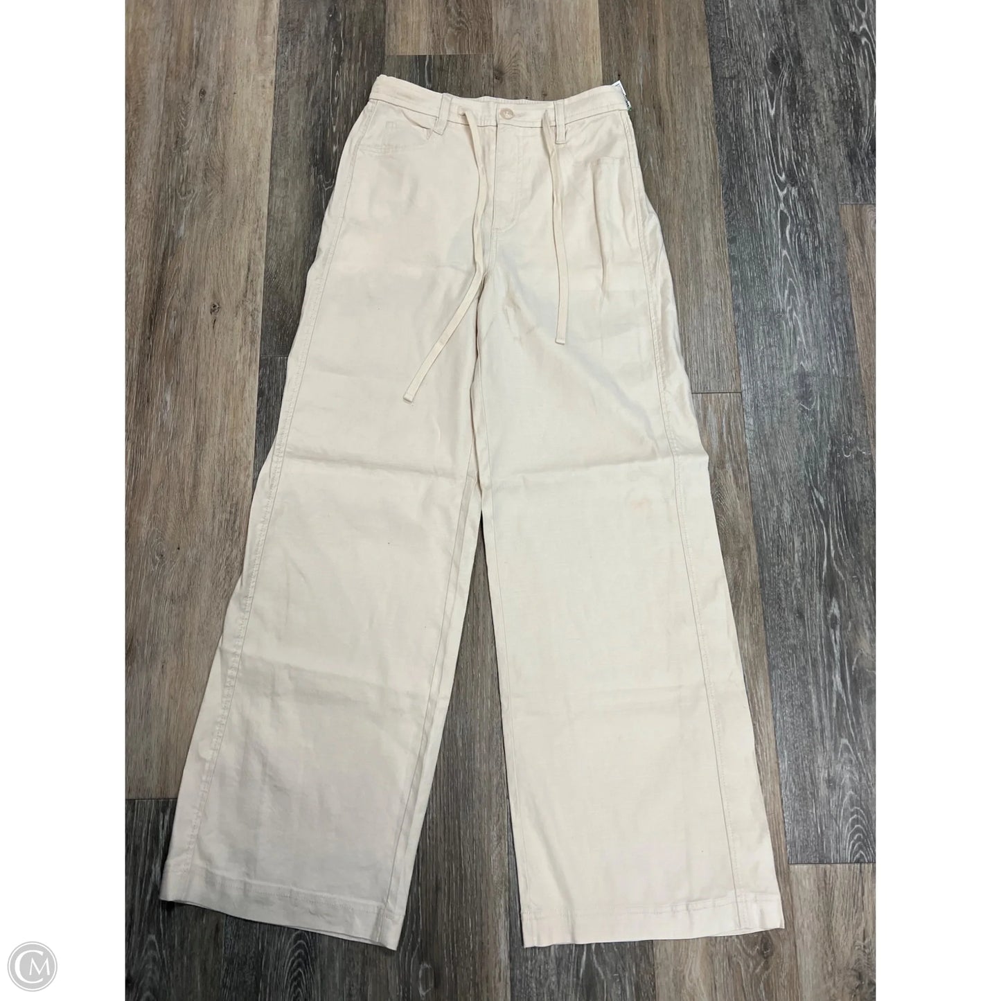 Pants Wide Leg By Evereve In Cream, Size: S