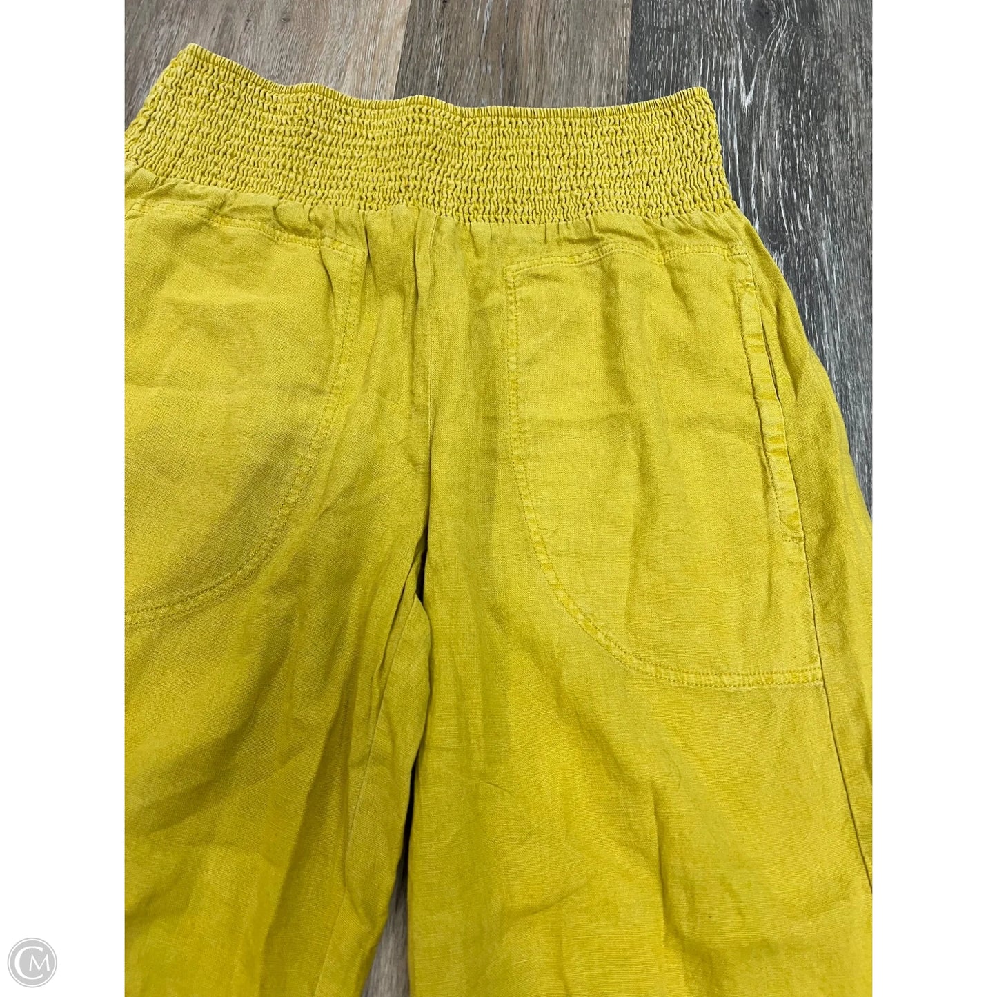 Pants Linen By Pilcro In Yellow, Size: S