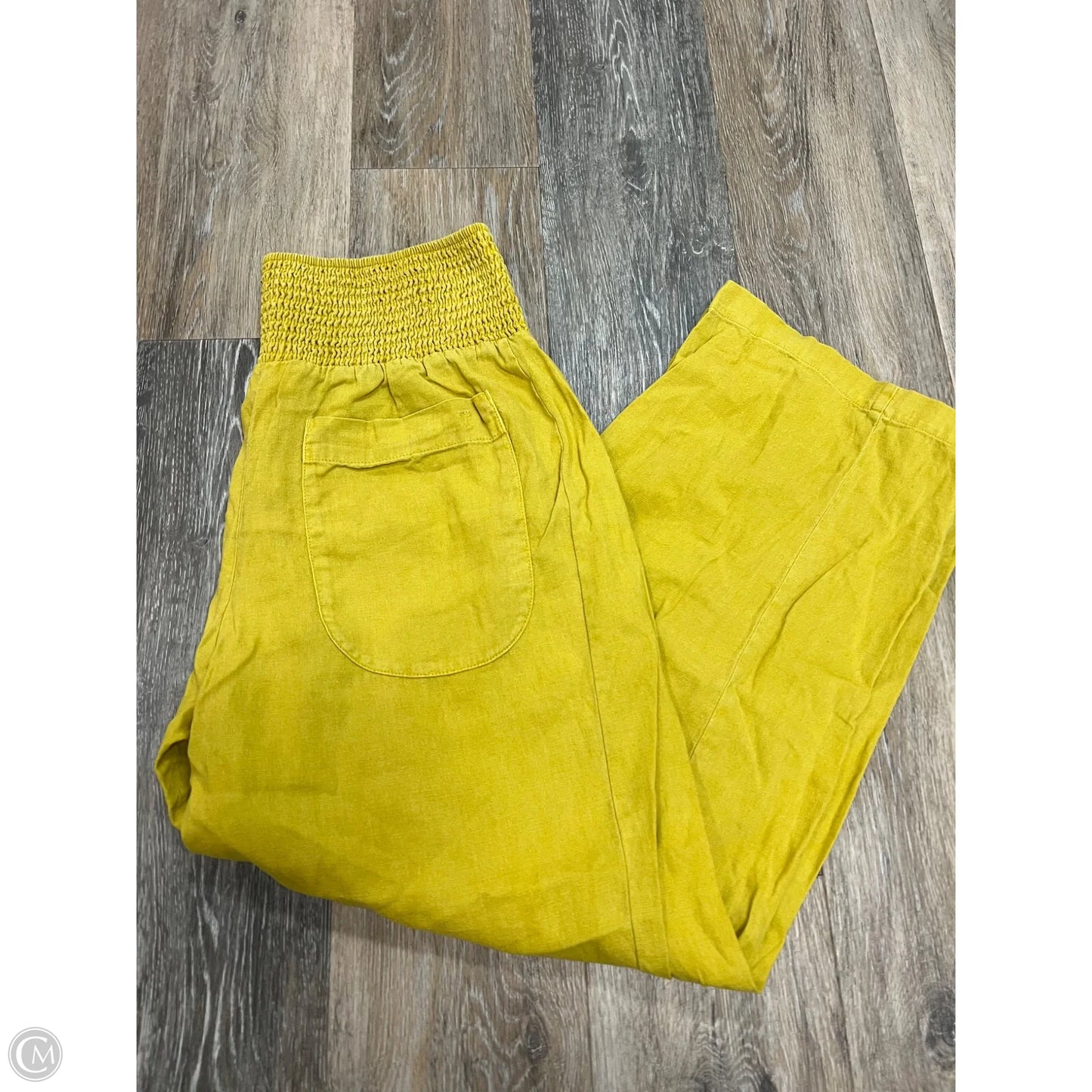 Pants Linen By Pilcro In Yellow, Size: S