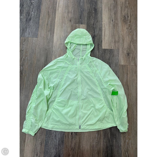 Athletic Jacket By Athleta In Green, Size: L