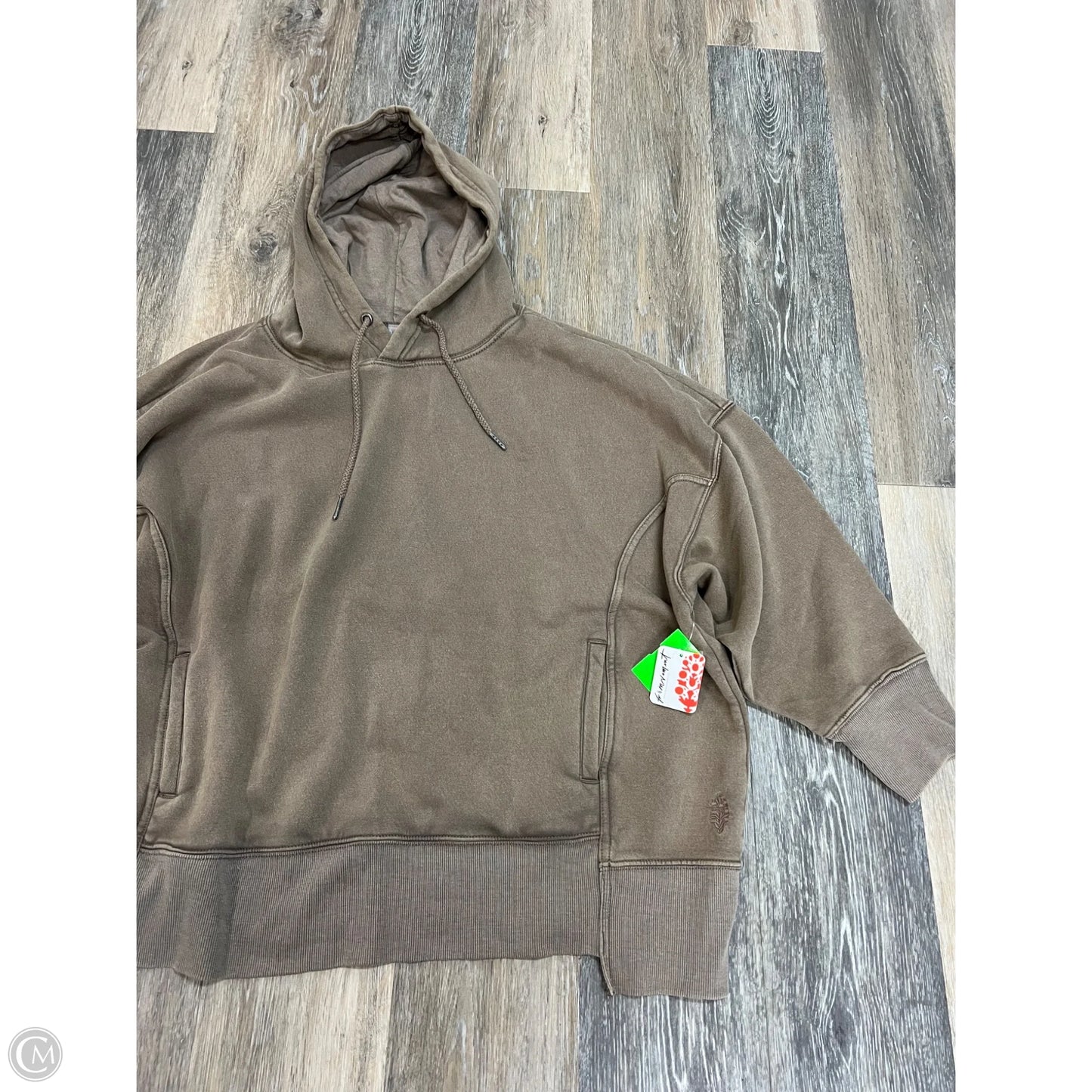 Sweatshirt Hoodie By Free People In Brown, Size: S