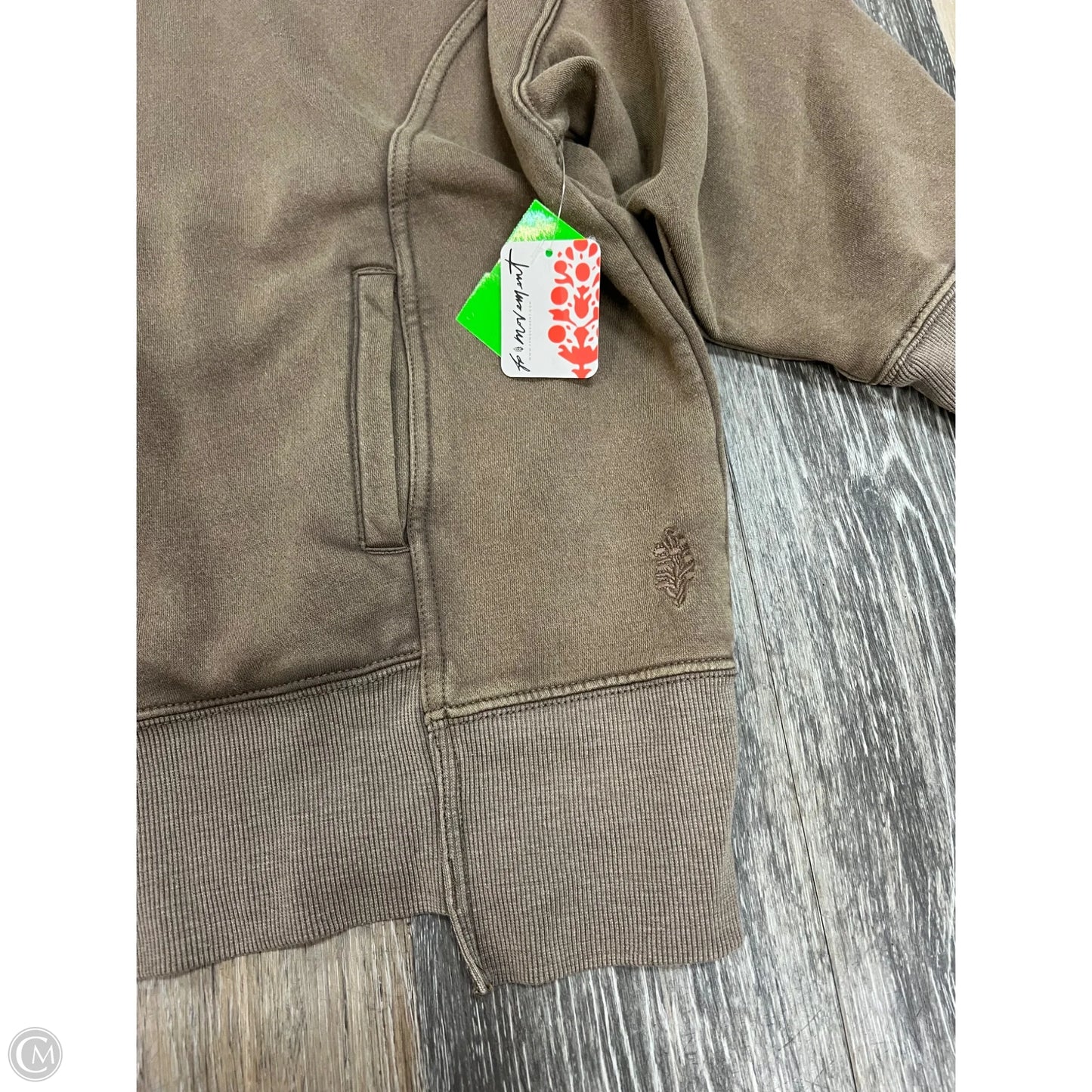 Sweatshirt Hoodie By Free People In Brown, Size: S