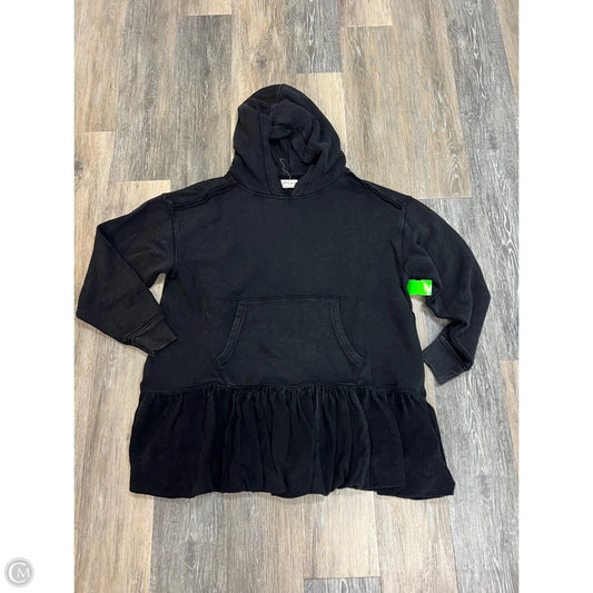 Sweatshirt Hoodie Dress By Free People In Black, Size: S