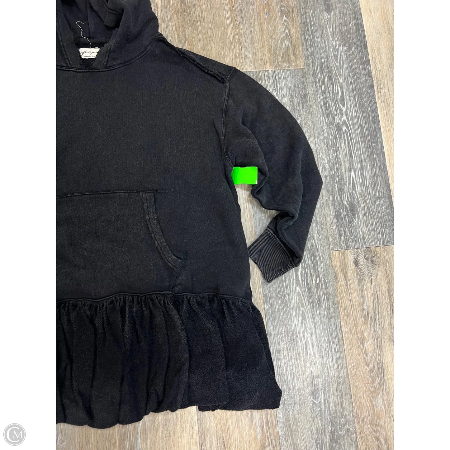 Sweatshirt Hoodie Dress By Free People In Black, Size: S