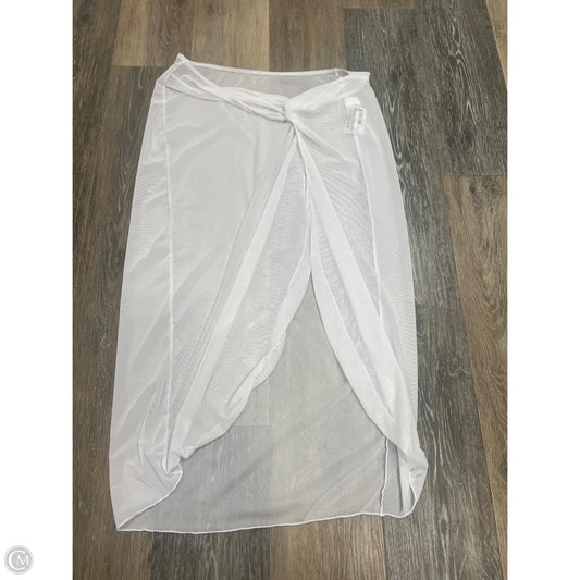 Swimwear Cover-up By Clothes Mentor In White, Size: L