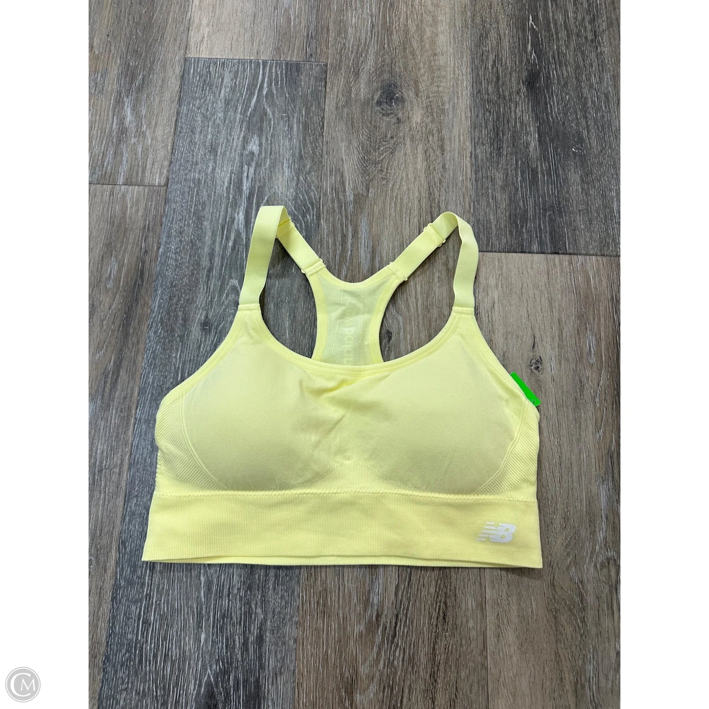 Athletic Bra By New Balance In Yellow, Size: L