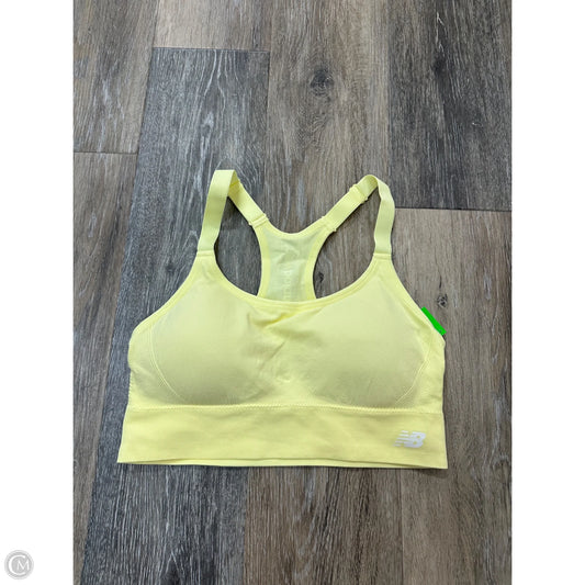 Athletic Bra By New Balance In Yellow, Size: L