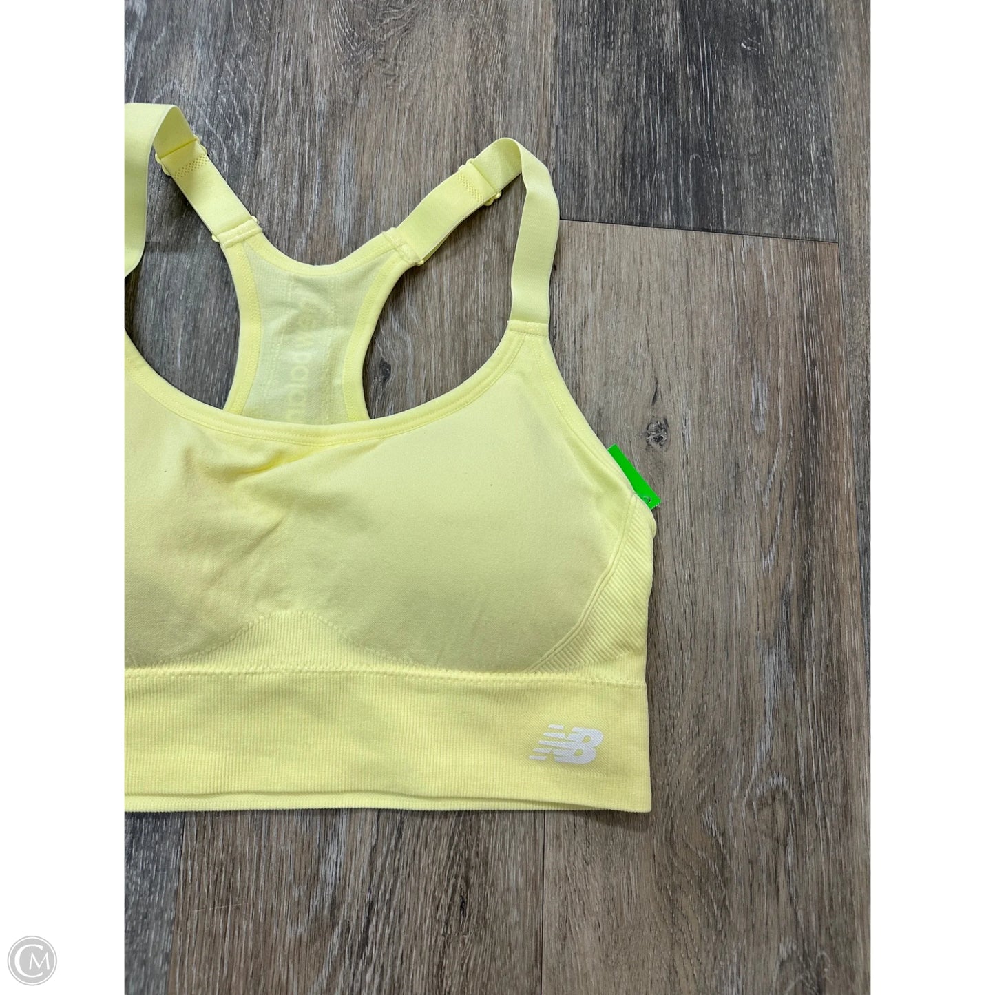 Athletic Bra By New Balance In Yellow, Size: L