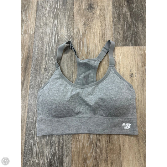 Athletic Bra By New Balance In Grey, Size: L