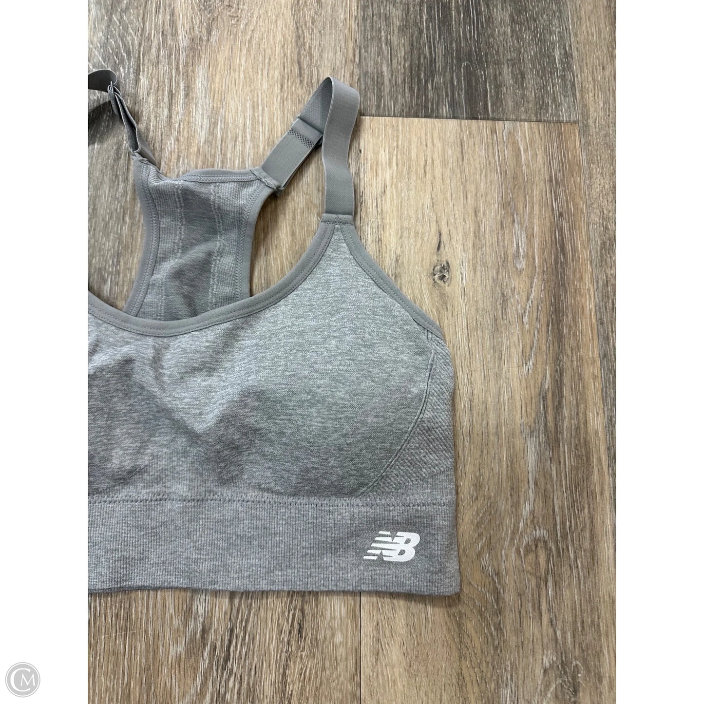 Athletic Bra By New Balance In Grey, Size: L