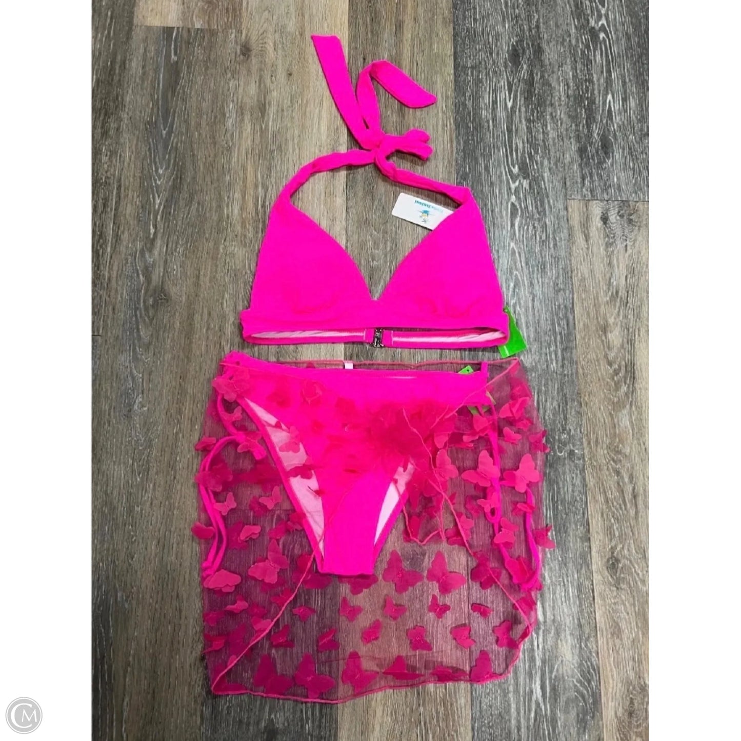 Swimsuit 3pc By Beachsissi In Pink, Size: L
