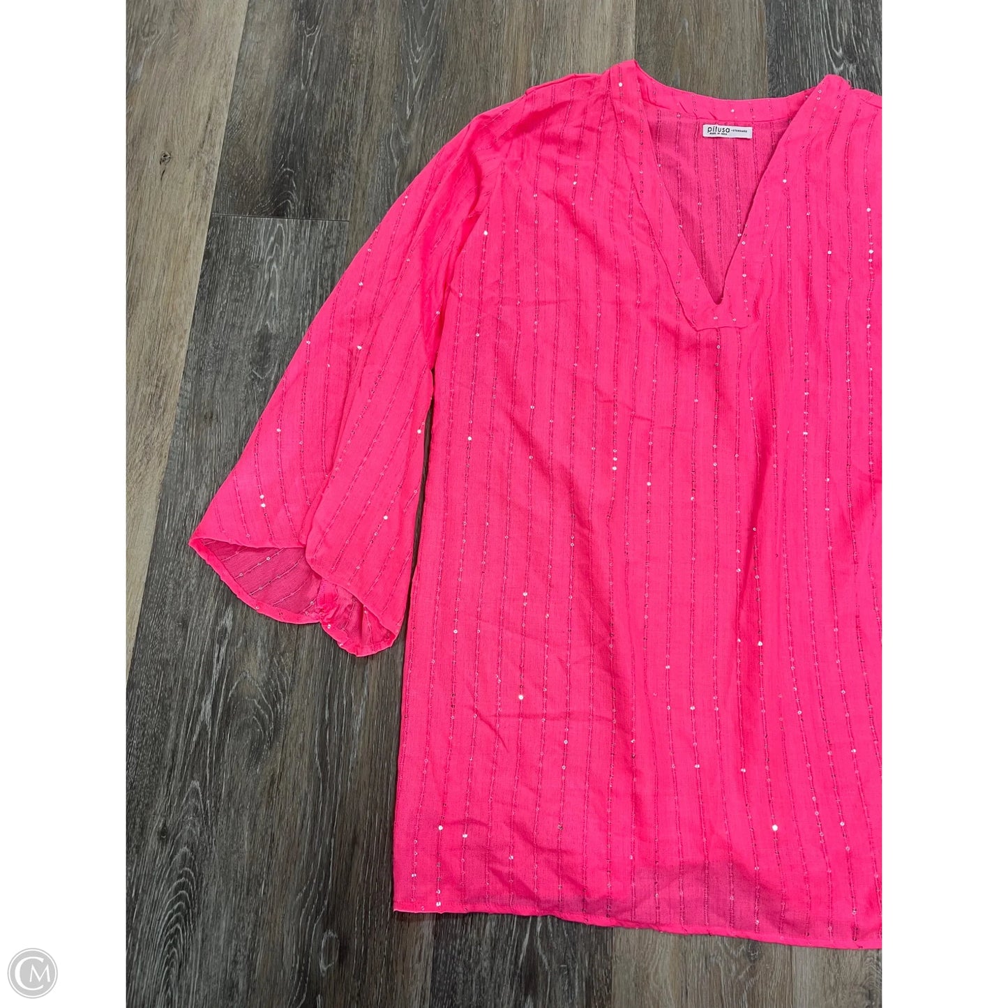 Swimwear Cover-up By Pitusa In Pink, Size: Osfm