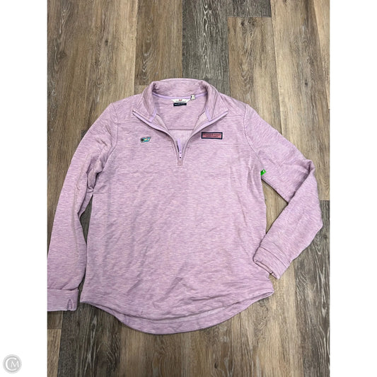 Athletic Sweatshirt Collar By Vineyard Vines In Purple, Size: M